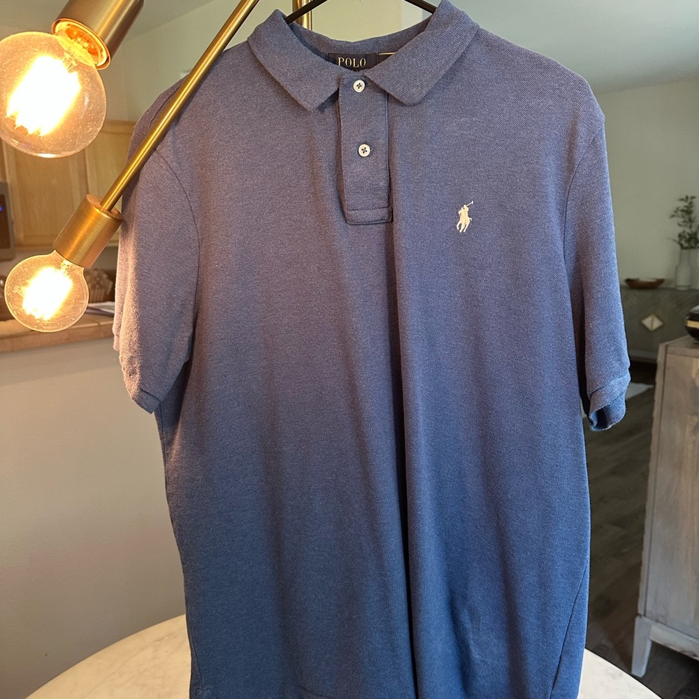 Polo by Ralph Lauren Men's Blue Polo Shirt